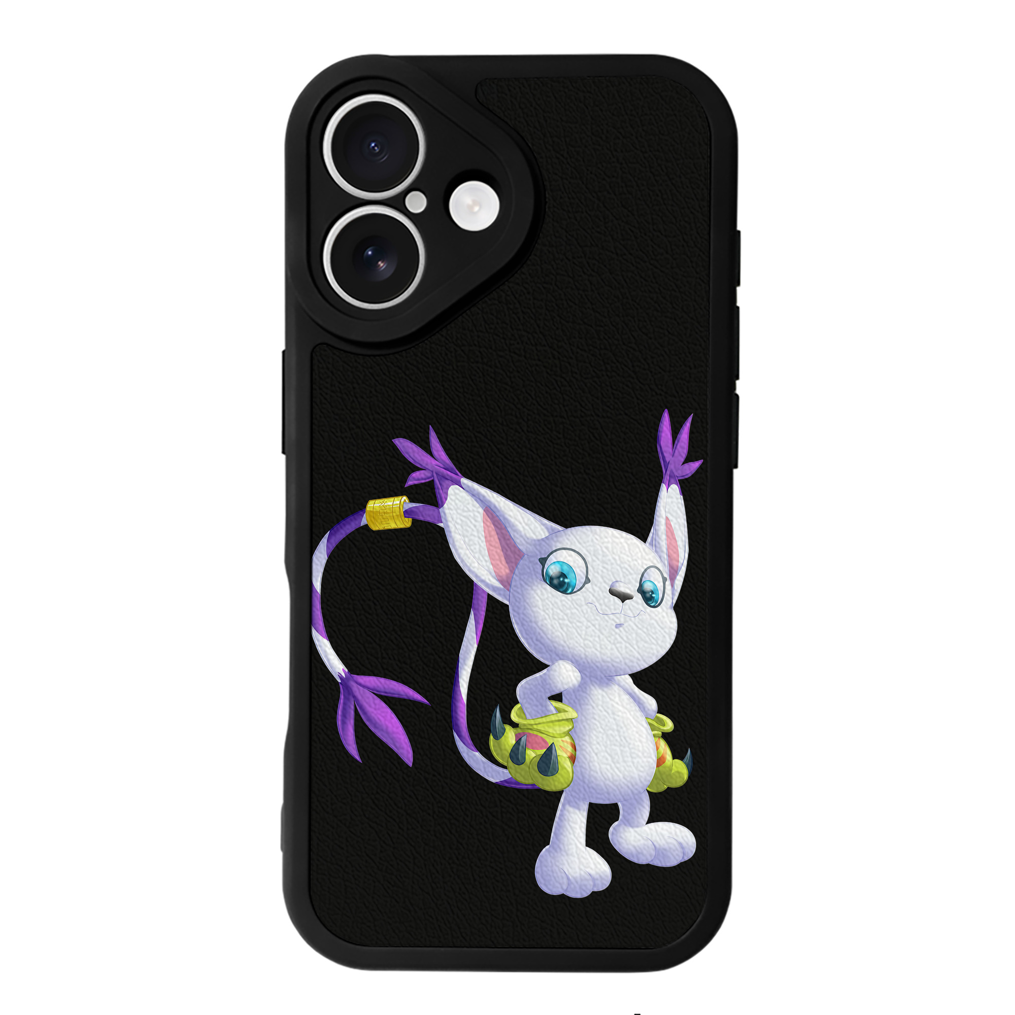 （画像用） Digimon デジタルモンスター/デジモン 【iPhone 16シリーズ対応】シリコンスマホケース（レザー調） 材質：シリコン